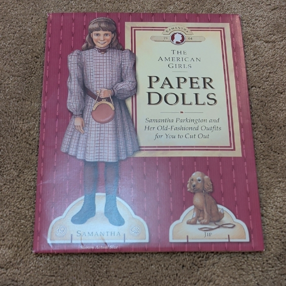 American Girl Paper Dolls Set - Green, Blue, Pink, Red - Picture 3 of 15